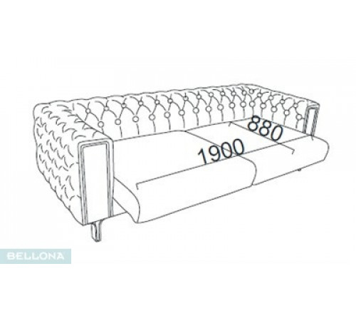 Трехместный диван Монтего MONT-02