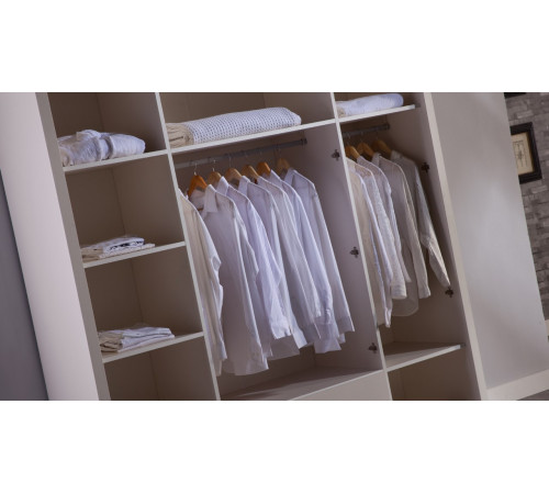 Четырехстворчатый шкаф Мира MIRA-20 белый