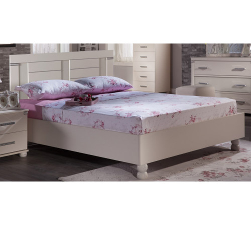 Двуспальная кровать Мира MIRA-26 белая