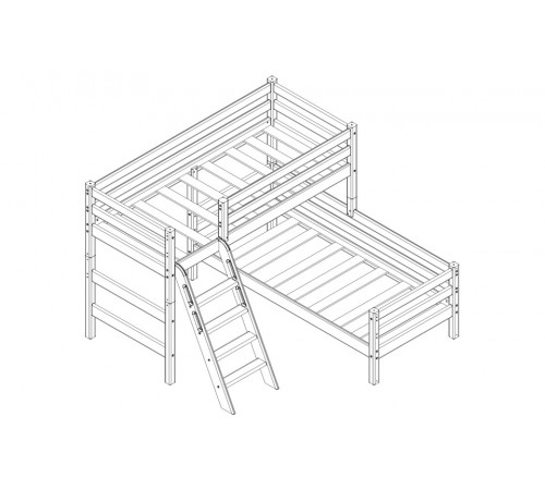 Двухъярусная детская кровать Соня Вариант-8
