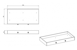 Ящик для детской кровати Мавенна (Mavenna) MAVN-38